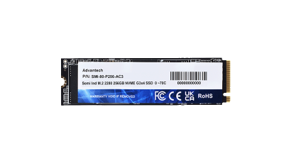 Semi Ind M.2 2280 256GB NVME G4x4 SSD 0°C ~70°C